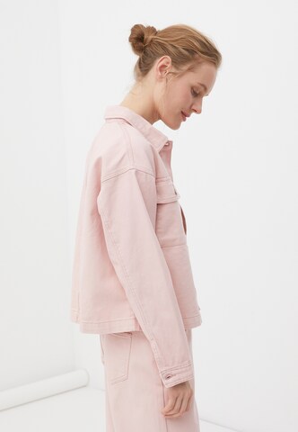 Finn Flare Between-season jacket 'Denim' in Pink