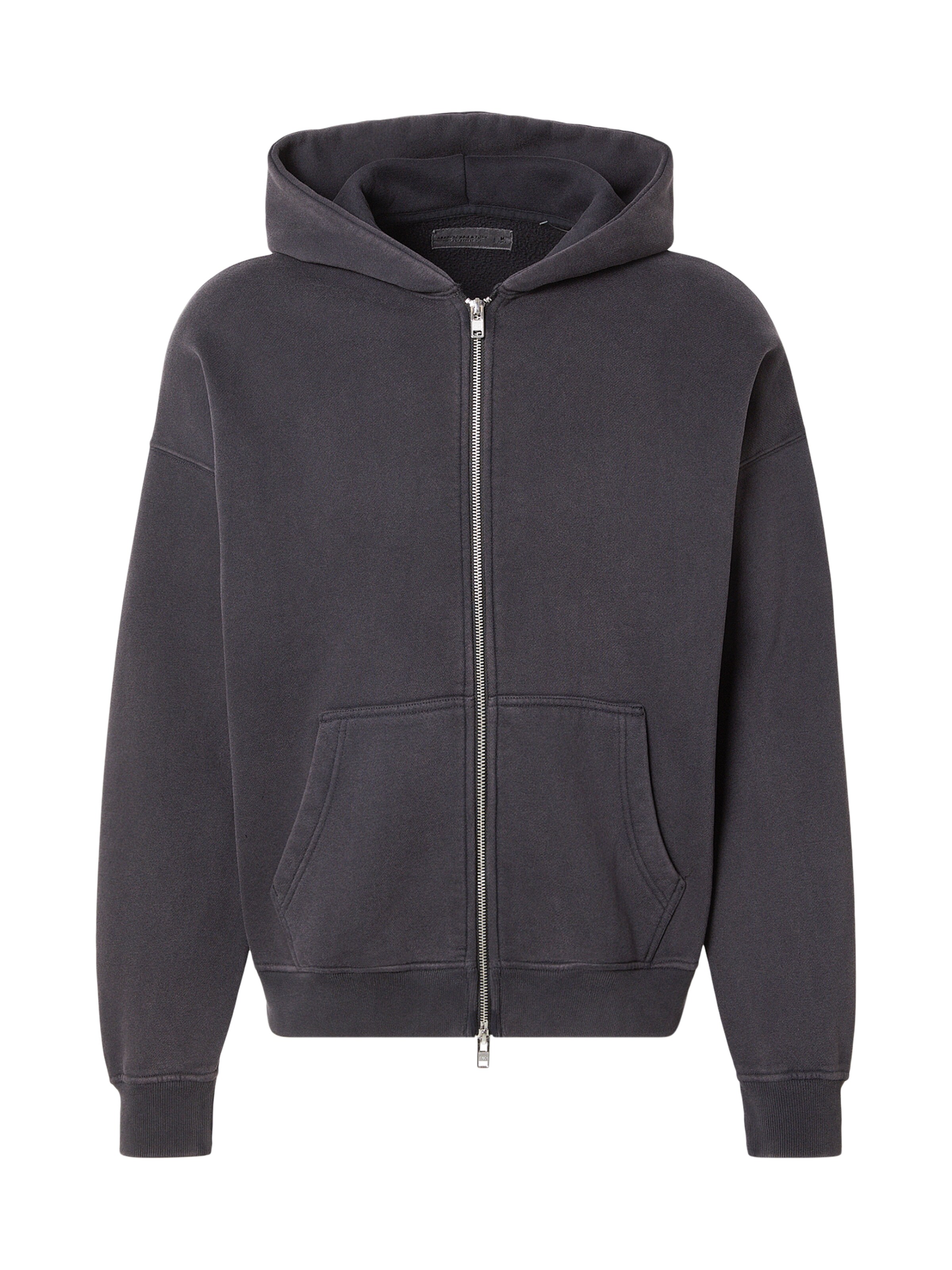 Abercrombie & Fitch Ζακέτα φούτερ 'ESSENTIAL' σε μαύρο, Άποψη προϊόντος