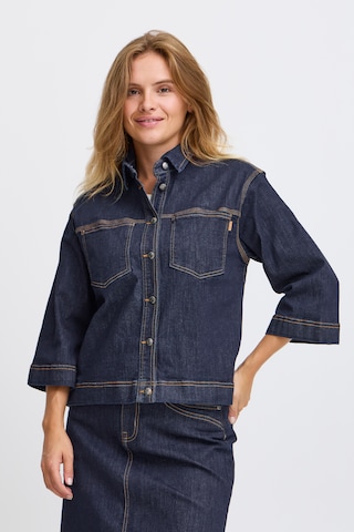 Pulz Tussenjas 'PZKATJA' in Blauw: voorkant