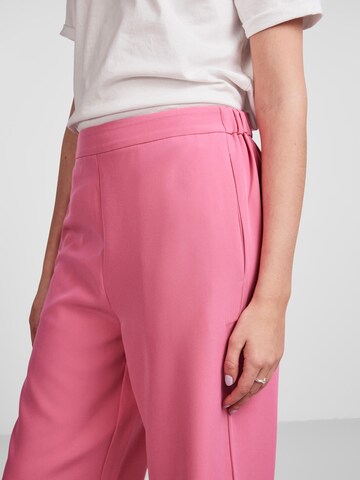 PIECES Wide leg Trousers 'PCBOZZY' in Pink