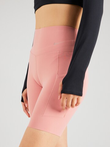 NIKE Skinny Sports trousers in Pink