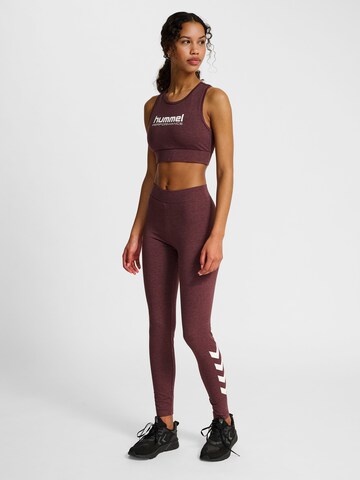 Skinny Pantaloni sportivi 'Pulse' di Hummel in marrone
