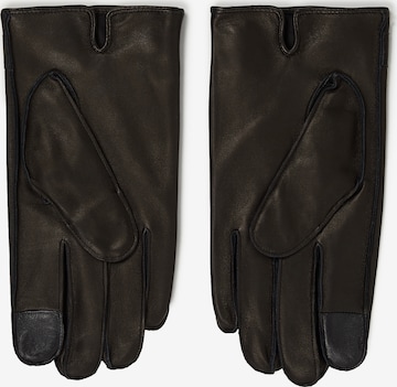 Karl Lagerfeld Full finger gloves 'Essential' in Black