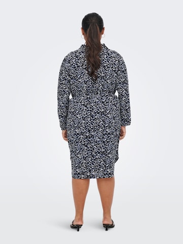 ONLY Carmakoma Shirt Dress 'Luxsof' in Blue