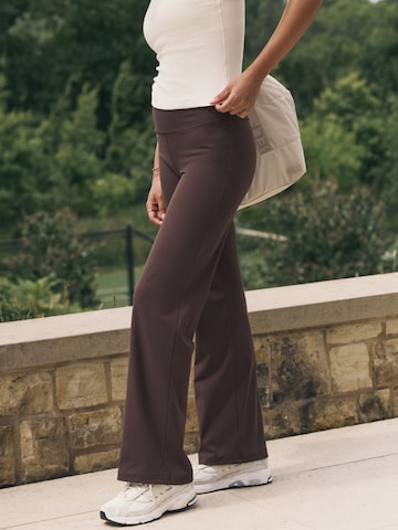 self. Wide Leg Hose in Braun: Vorderseite