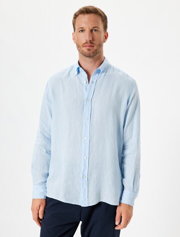 Koton Regular fit Overhemd in Blauw: voorkant