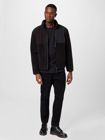 Superdry Fleece Jacket in Black