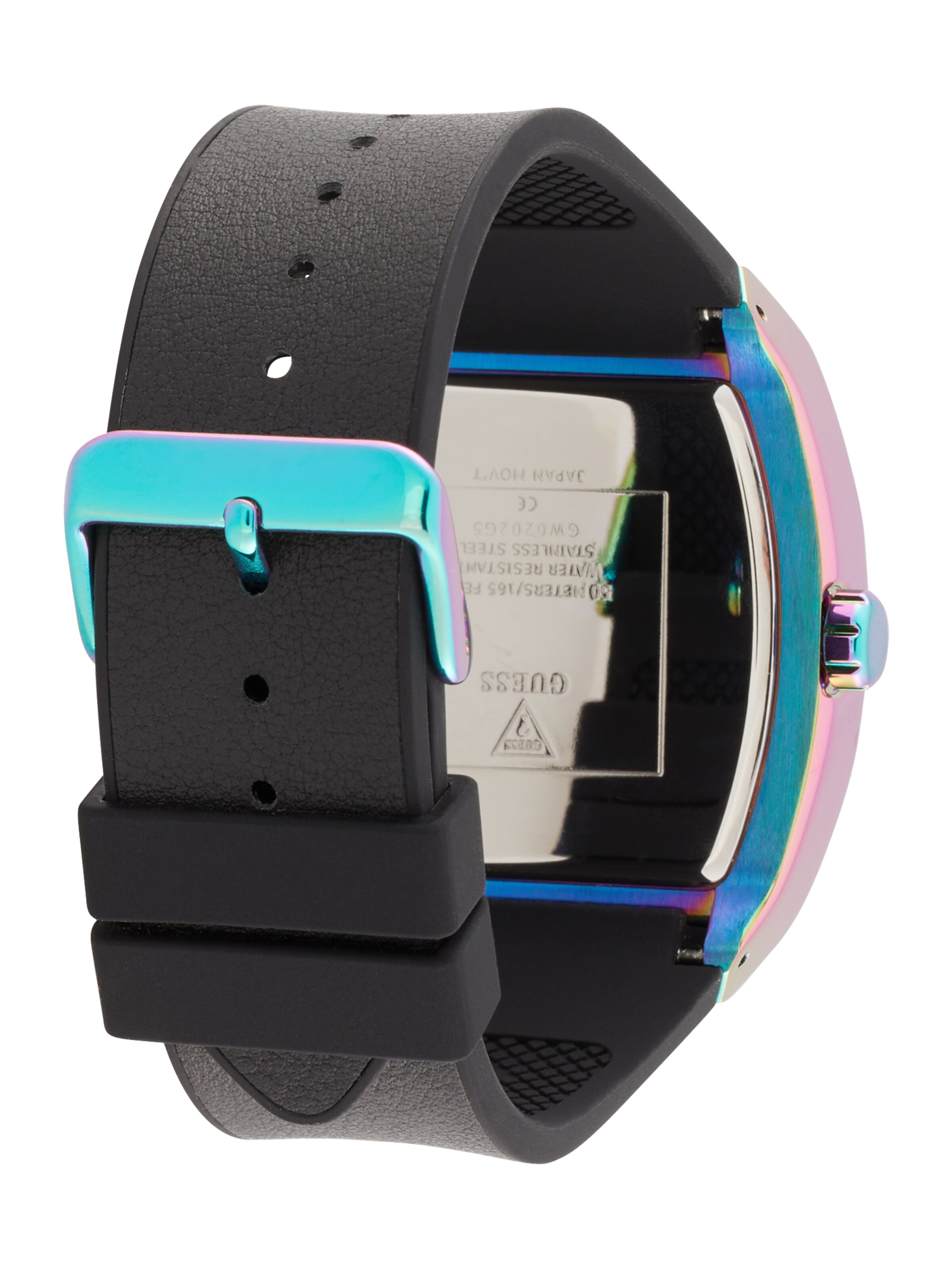 GUESS Uhr 'Phoenix' in Schwarz