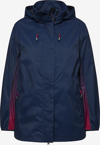 Ulla Popken Funktionsjacke in Blau: Vorderseite