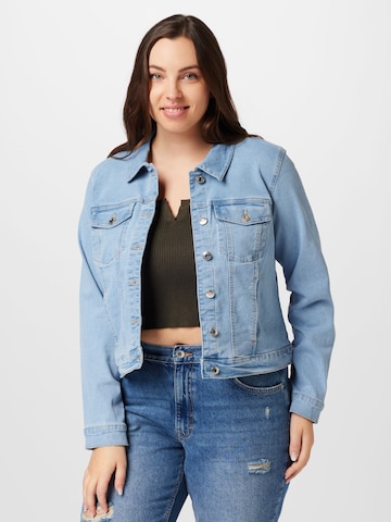 Veste mi-saison 'Runa' Vero Moda Curve en bleu : devant