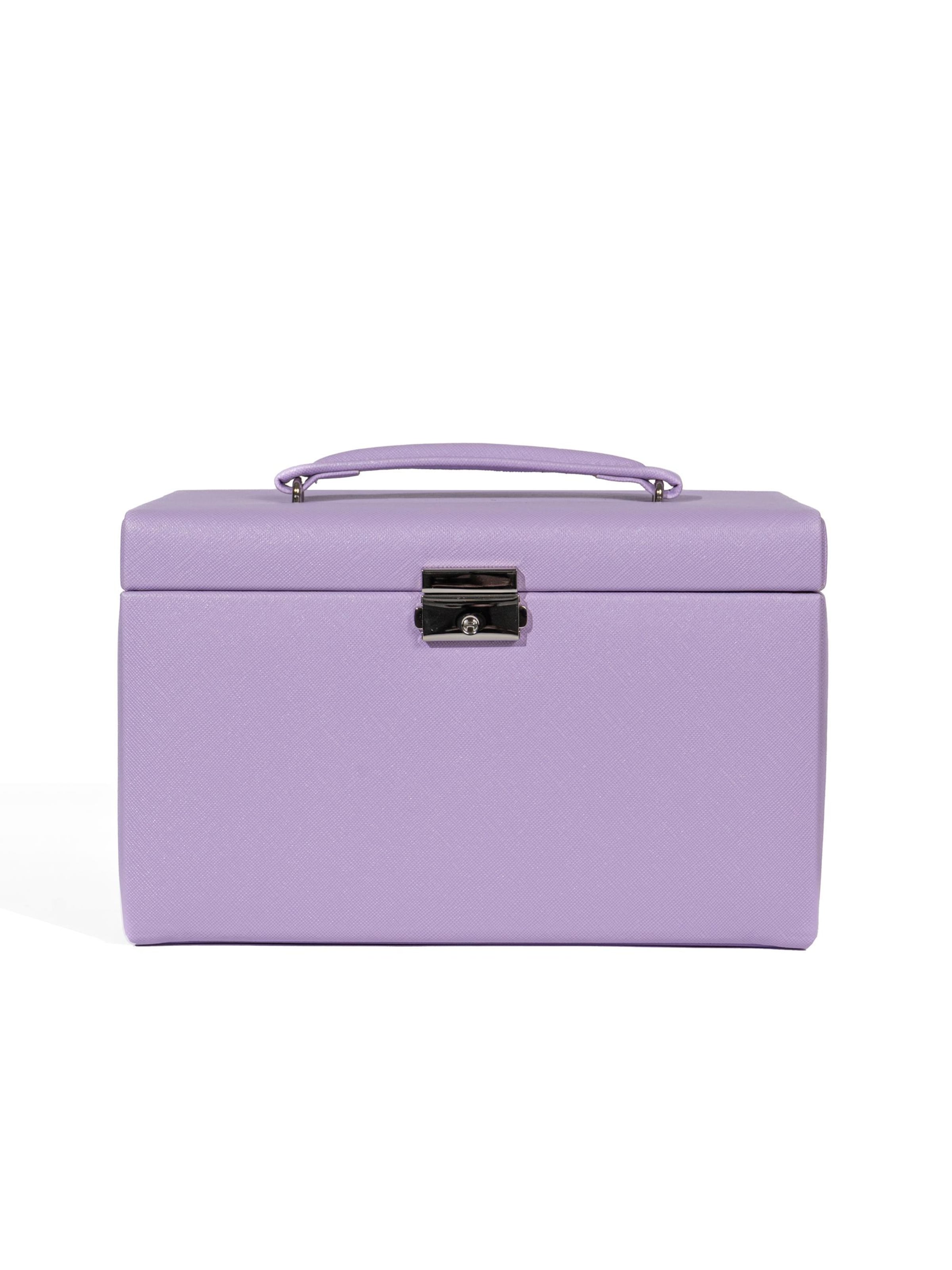 Friedrich23 Jewelry storage 'JOLIE Schmuckkästchen - Kreuznarben Optik' in Purple: front