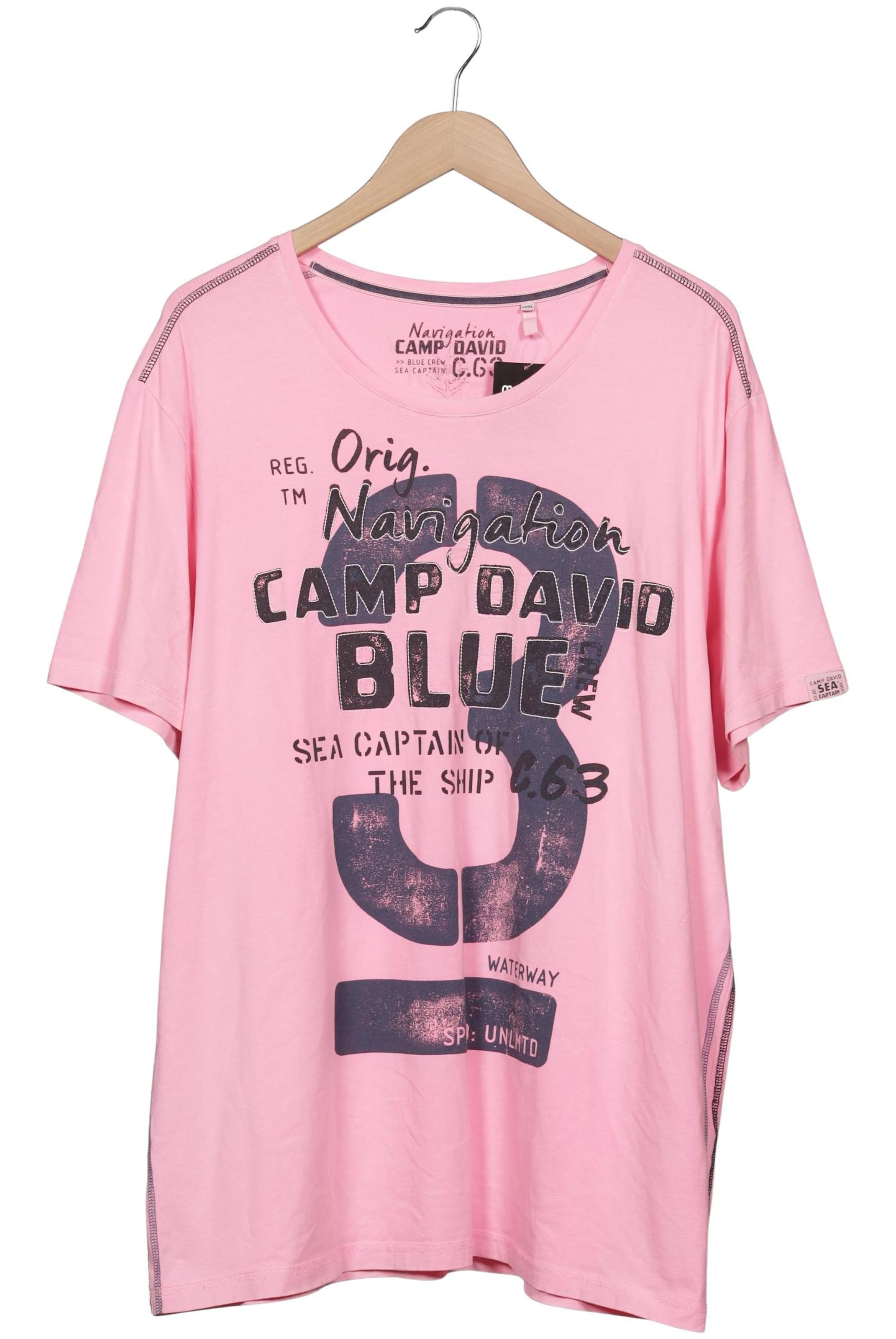 CAMP DAVID Shirt in XXXL in Pink: front