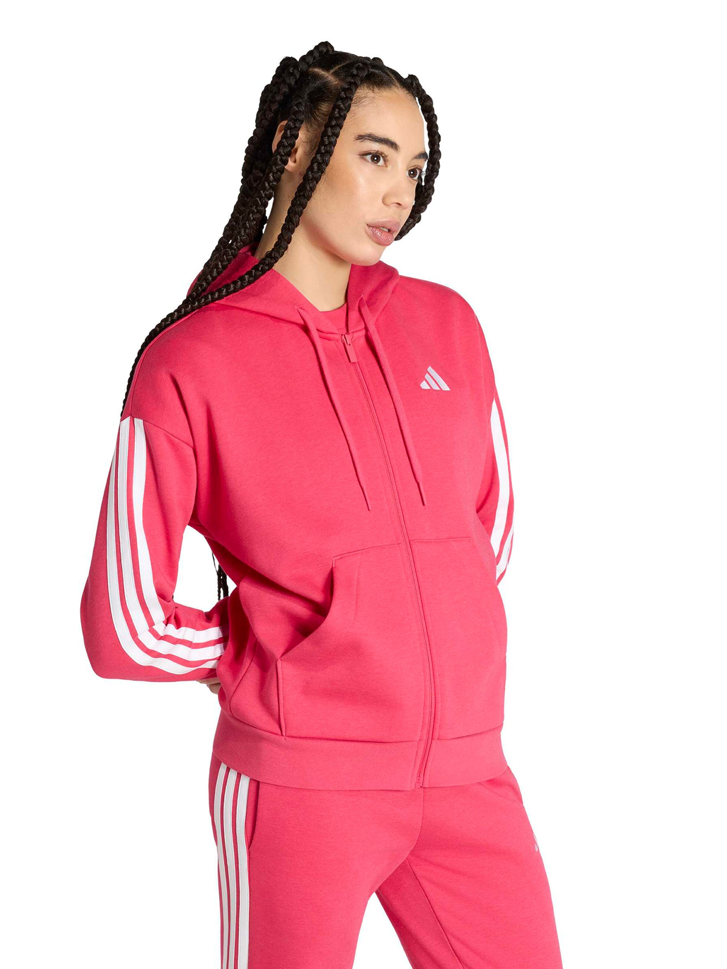 Giacca di felpa sportiva 'Essentials' di ADIDAS SPORTSWEAR in rosa: frontale