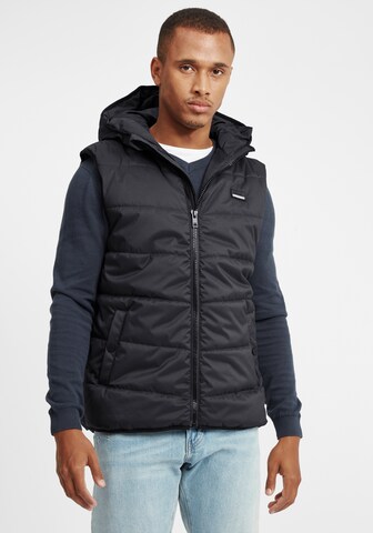 !Solid Vest 'Atsu' in Black: front