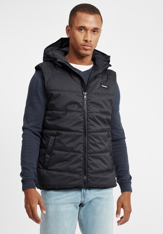 !Solid Bodywarmer 'Atsu' in Zwart: voorkant