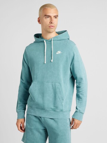 Bluză de molton 'CLUB' de la Nike Sportswear pe verde: față