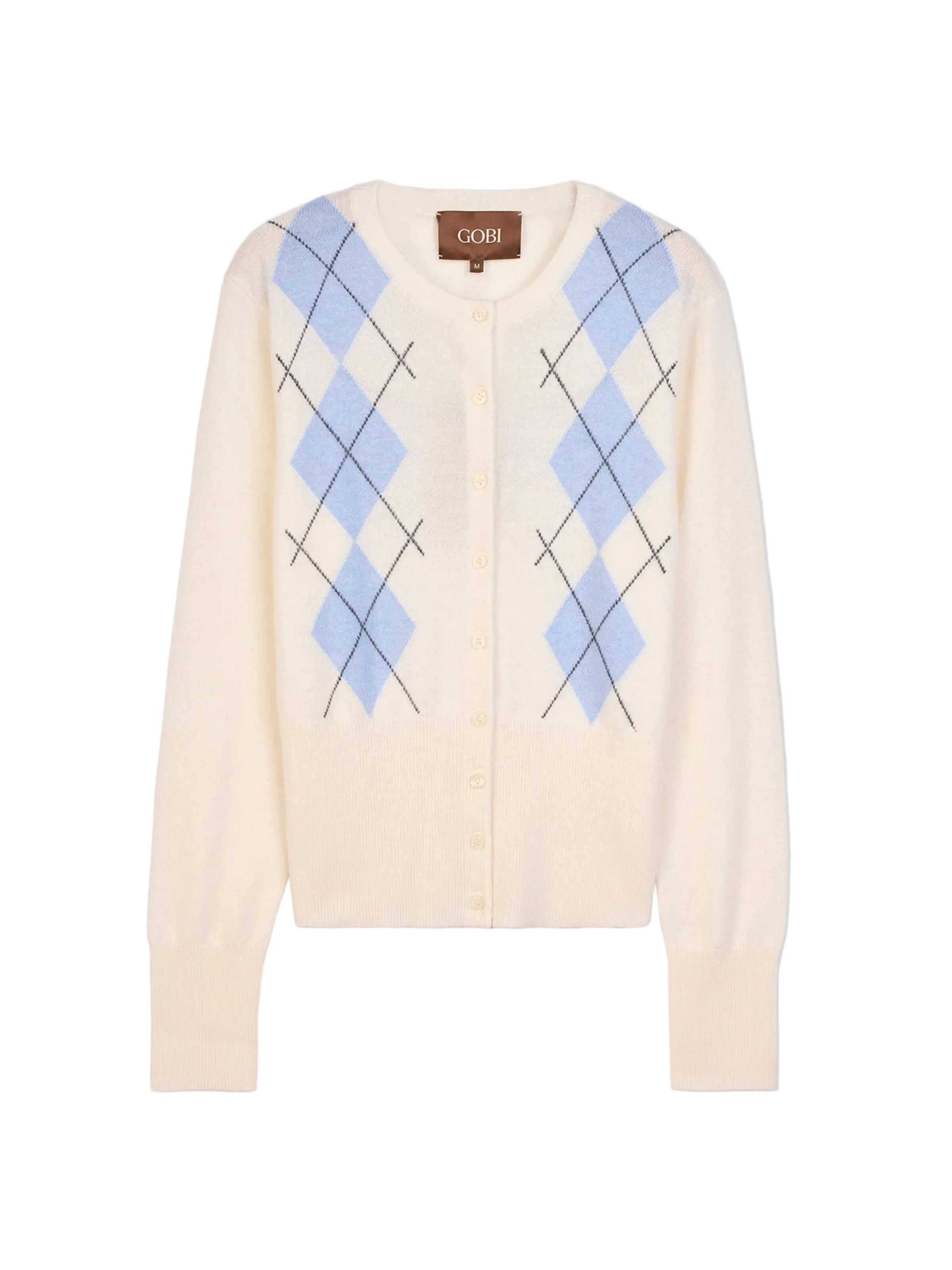 GOBI Cashmere Cardigan i beige: forside