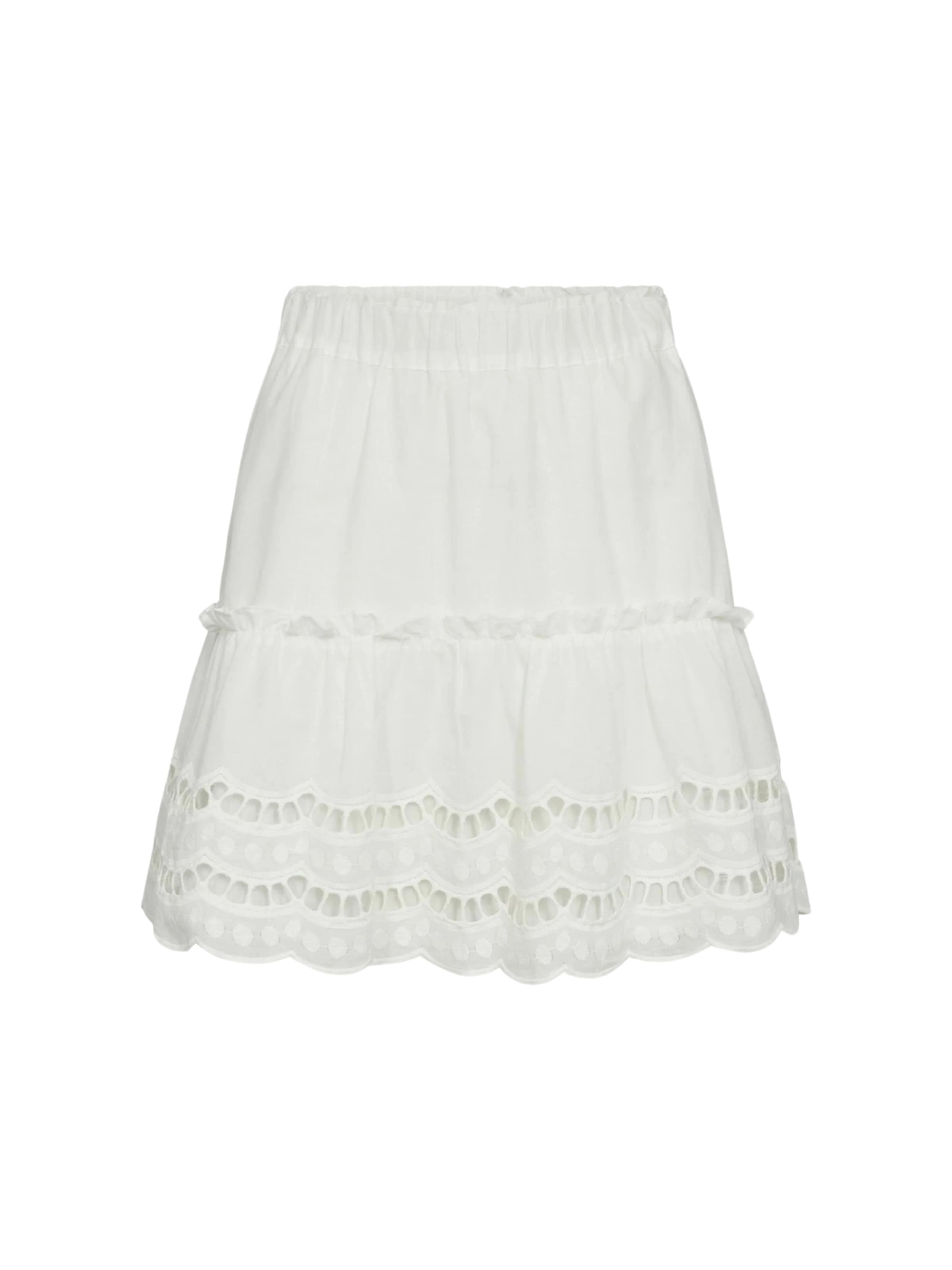 Gonna 'Nanna' di co'couture in bianco: frontale