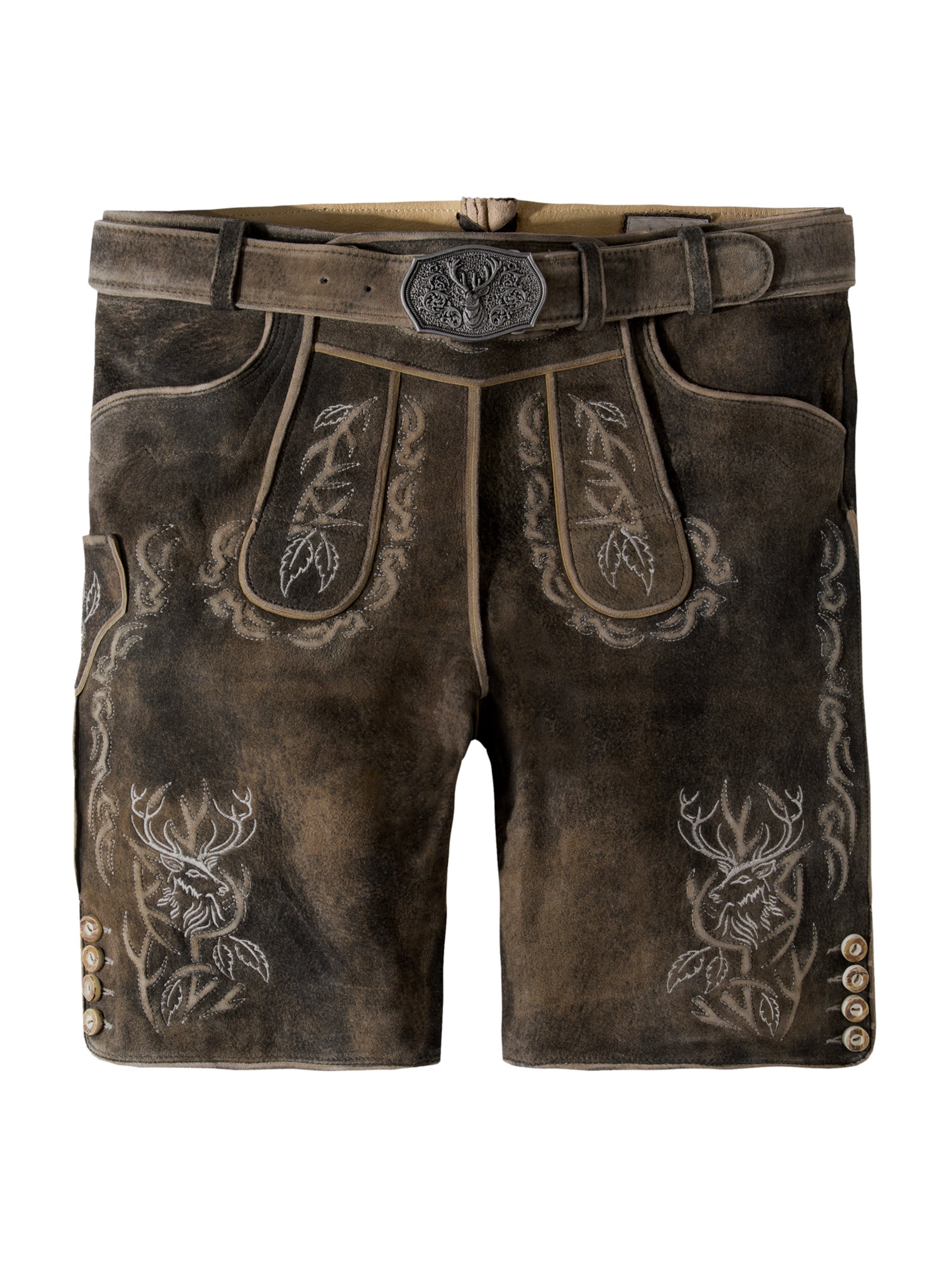 STOCKERPOINT - Regular Calças tradicionais 'Lee' em castanho: frente