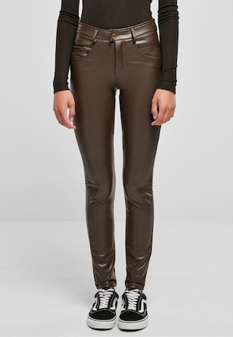 Urban Classics Slimfit Hose in Braun