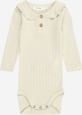 Lil ' Atelier Kids Rompertje/body 'RACHEL' in Beige: voorkant