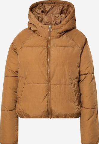 ONLY Winter Jacket 'Ziggy' in Brown: front