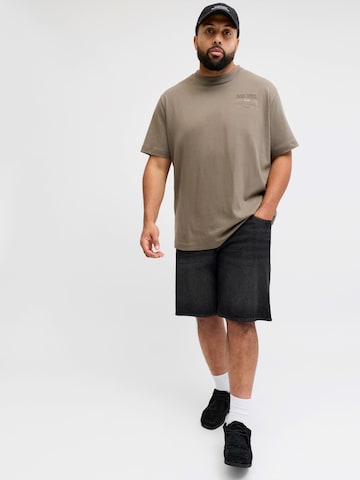 Jack & Jones Plus Loosefit Jeans 'JJITONY JJORIGINAL' i svart