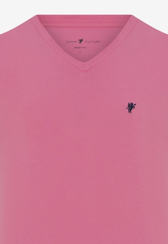 DENIM CULTURE T-Shirt 'Barrow' in Pink