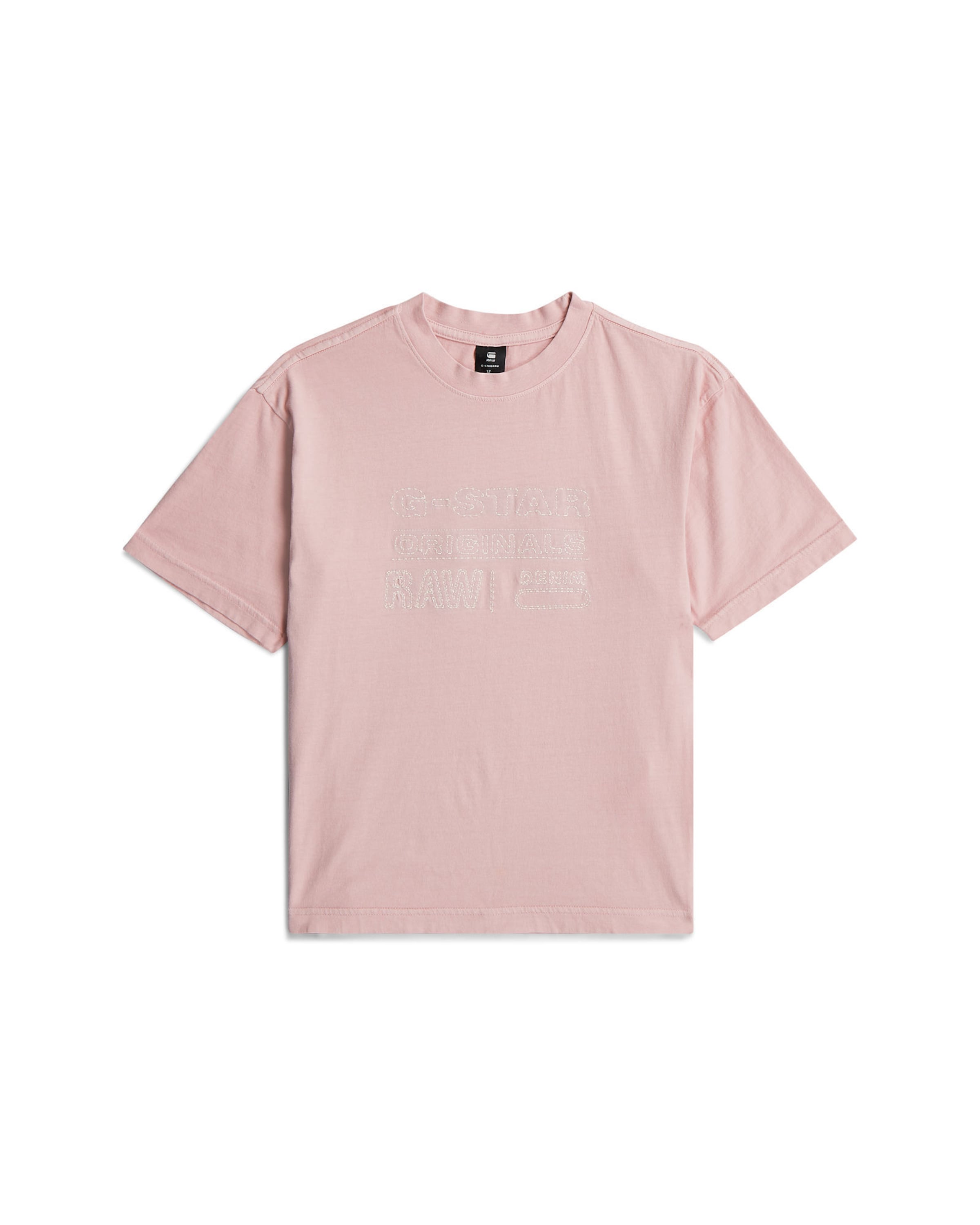 T-Shirt 'Girls Oversized T-Shirt' G-STAR en rose : devant