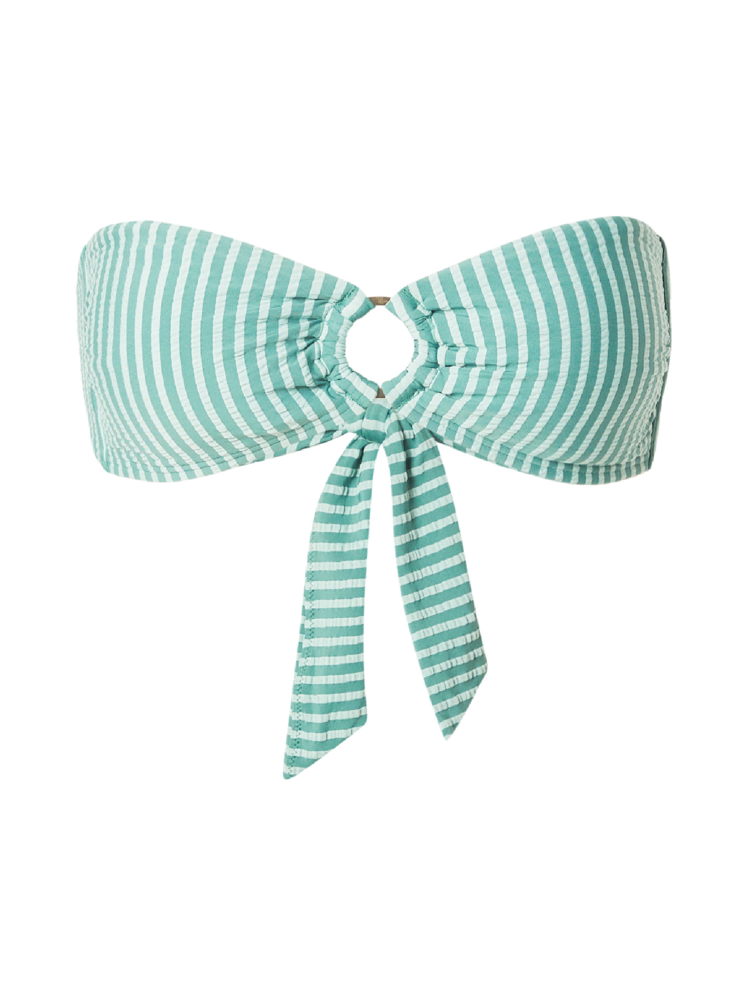 Abercrombie & Fitch - Bandeau Top de biquíni em verde: frente