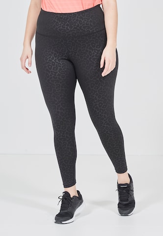 ENDURANCE Skinny Sportbroek 'Siantar' in Zwart: voorkant