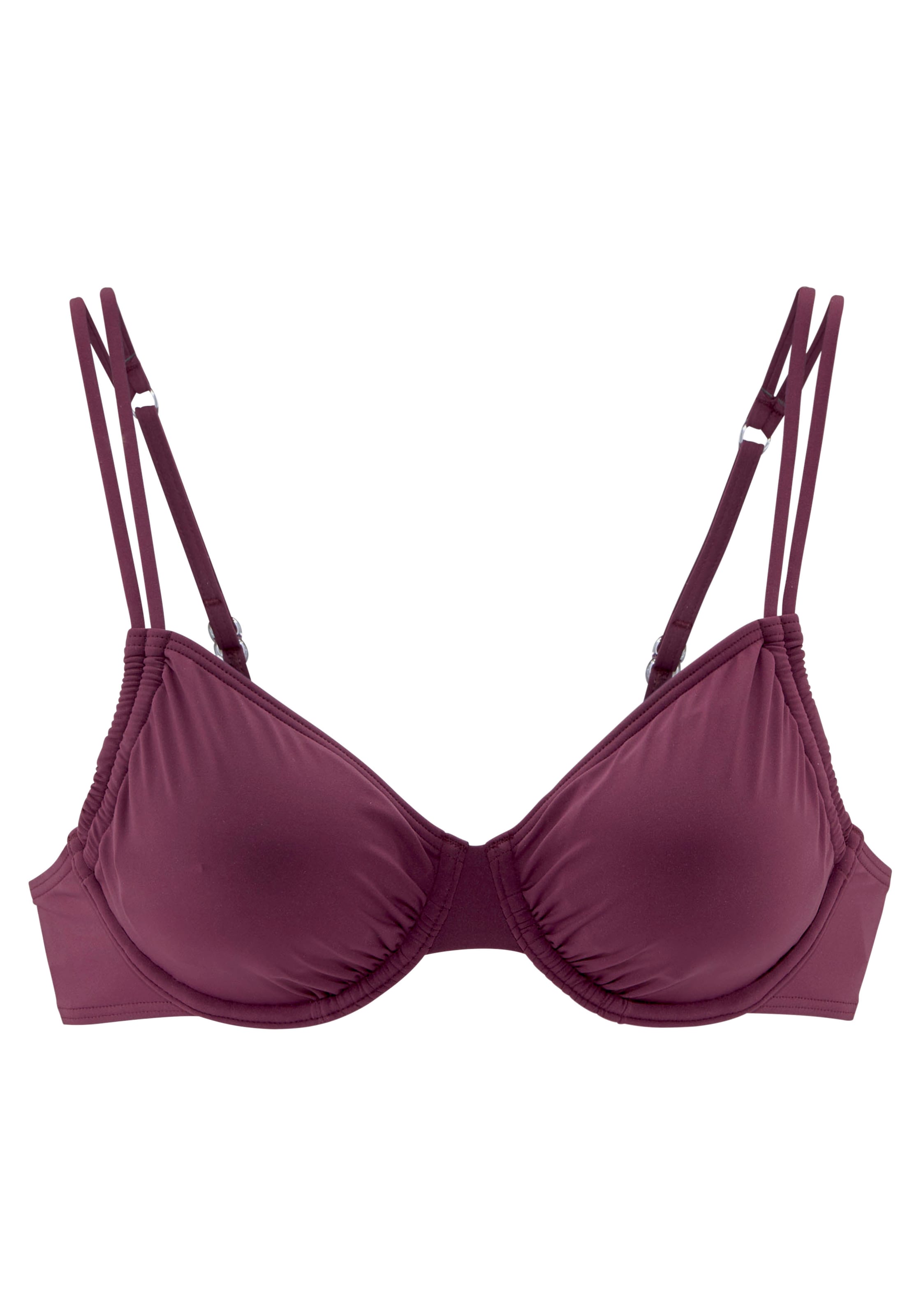 LASCANA Bikini top in Purple: front