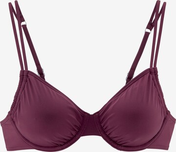 Hauts de bikini LASCANA en violet : devant