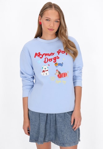 Sweat-shirt 'Pop' MYMO en bleu : devant