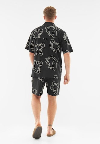 Comfort Fit Cămașă 'Spencer' de la Johnny Urban pe negru