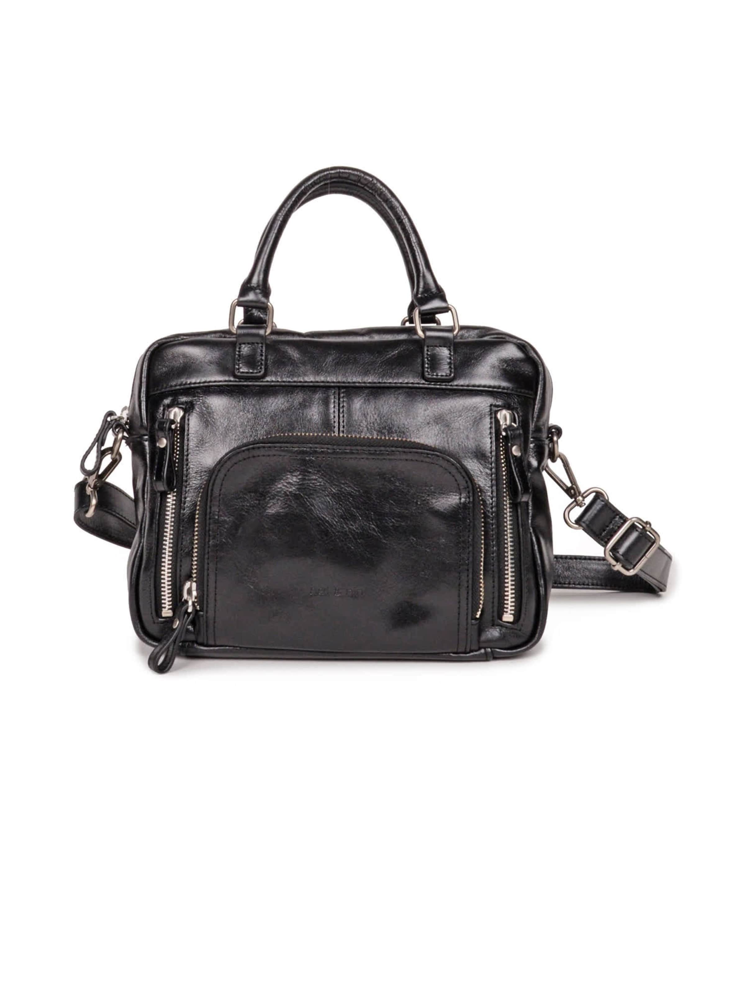Nat&Nin Handbag ' MINI MACY ' in Black: front