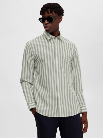 SELECTED HOMME Slim fit Overhemd in Groen