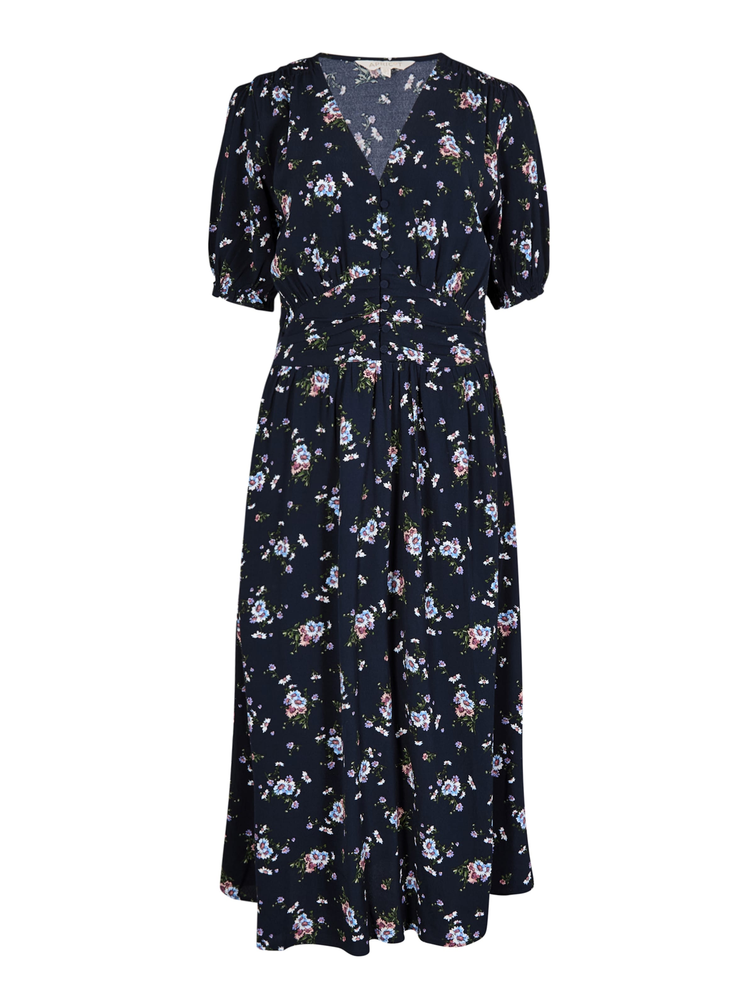 Robe Apricot en bleu : devant