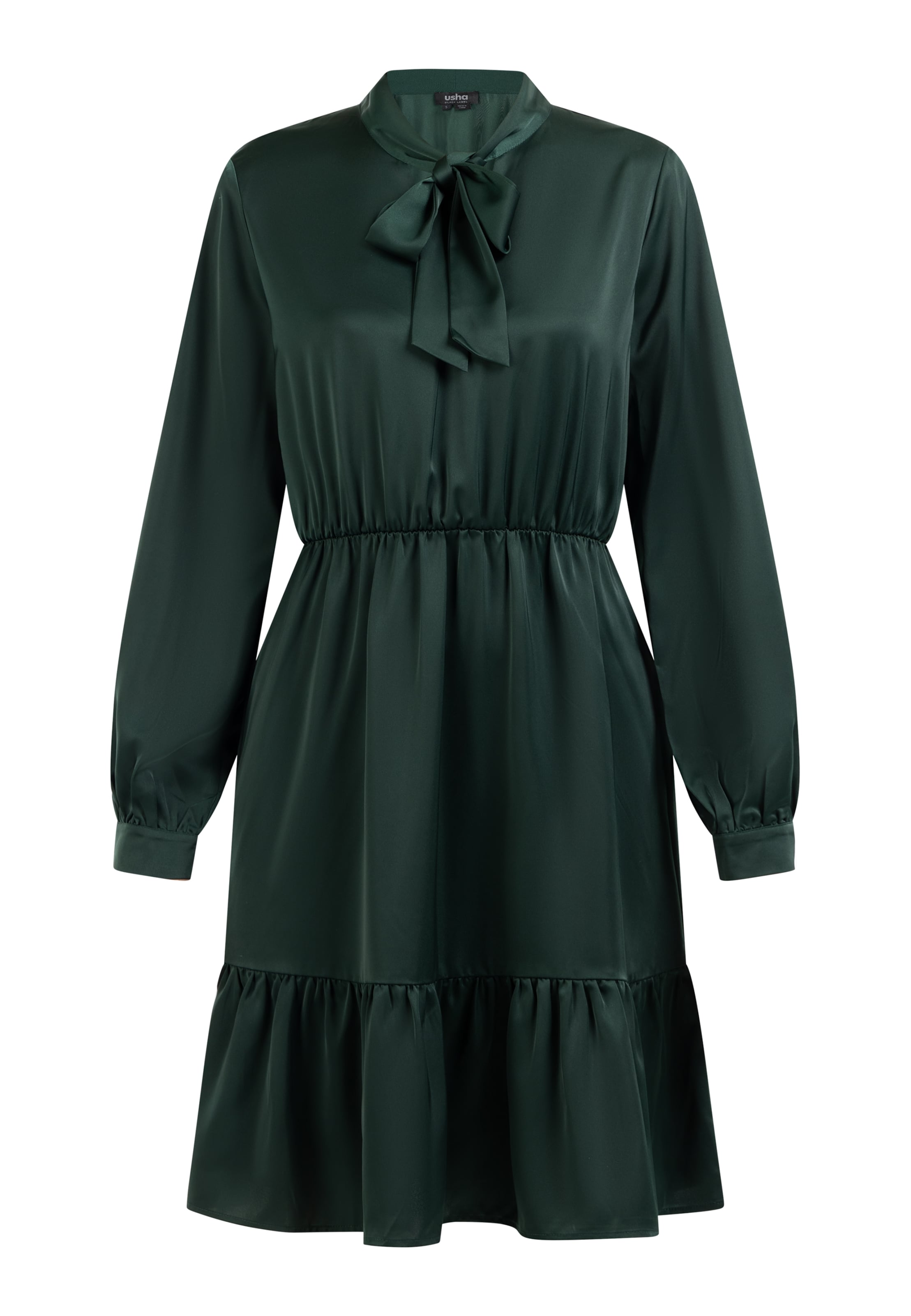 usha BLACK LABEL Платье-рубашка в Зеленый: спереди
