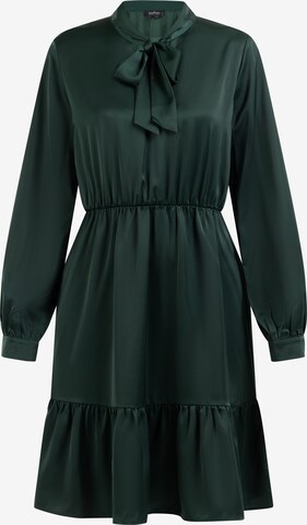 usha BLACK LABEL Shirt Dress in Green: front