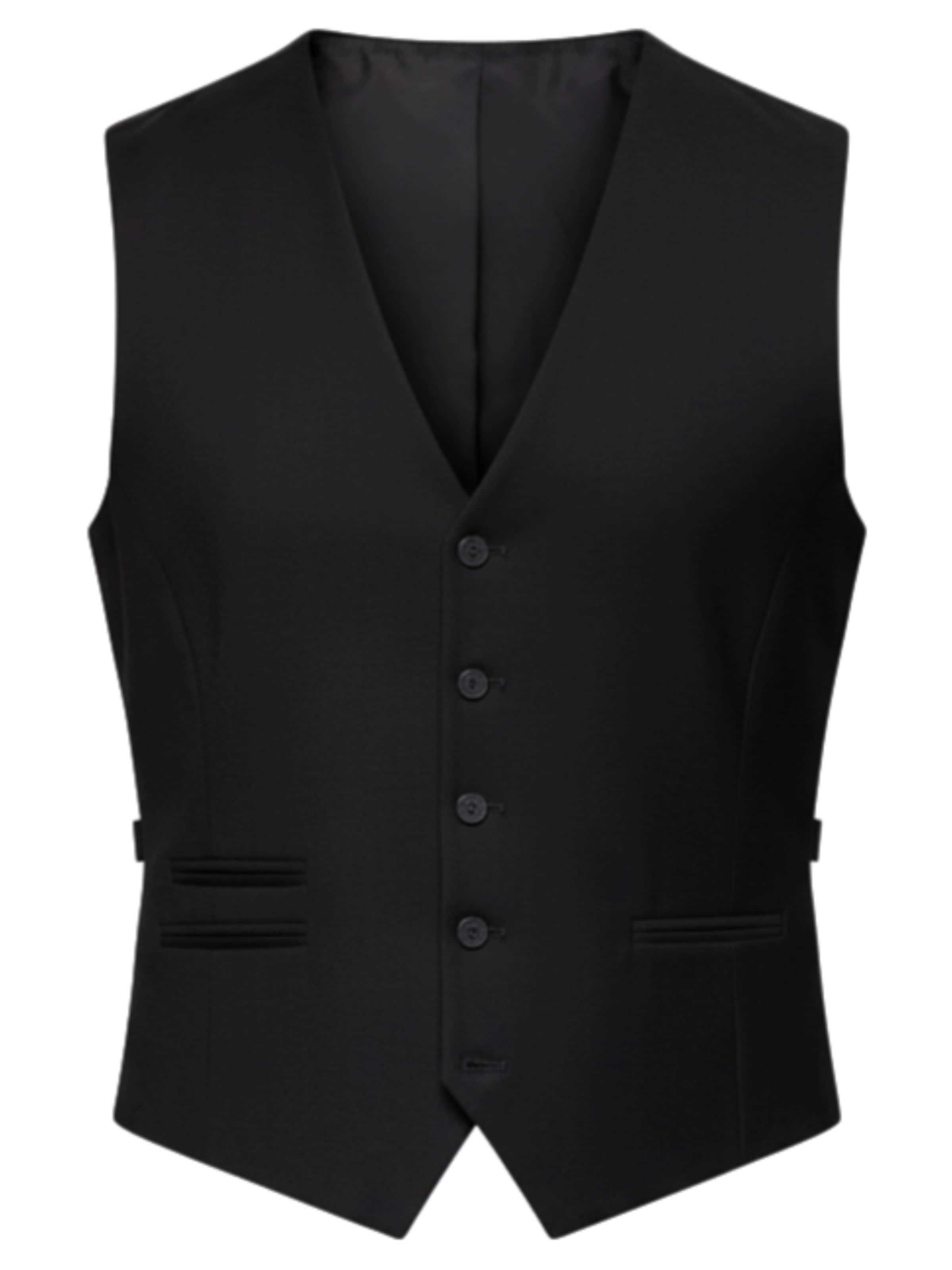 Ombre Vest 'OM-BLZV-0142' in Black: front