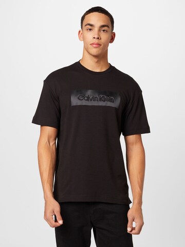 Calvin Klein - Camiseta en negro: frente