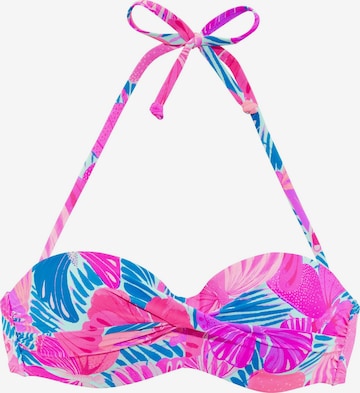 SUNSEEKER Bandeau Bikini top in Pink: front