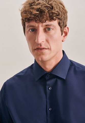 SEIDENSTICKER Regular fit Business Shirt in Blue