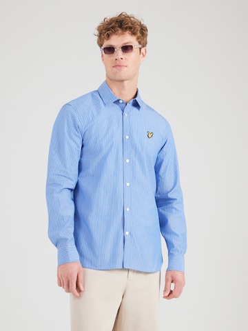 Lyle & Scott Regular fit Overhemd in Blauw: voorkant