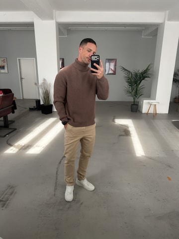 DAN FOX APPAREL - Pullover 'Georg' em castanho
