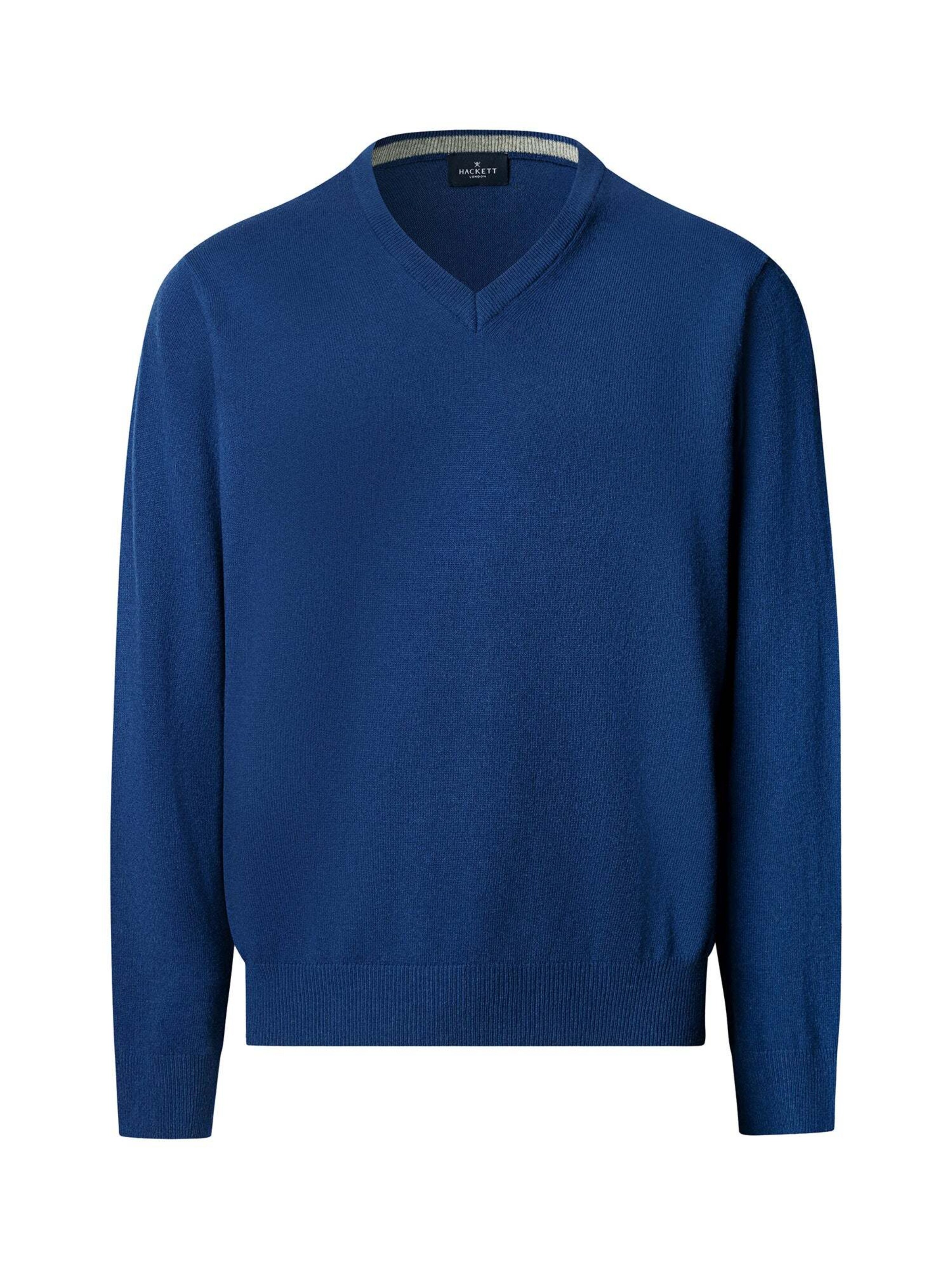 Hackett London Trui in Blauw: voorkant