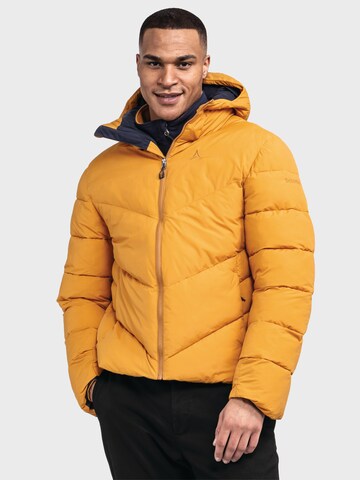Schöffel Outdoorjas ' Urban Ins Jacket Style Lodos MNS ' in Geel: voorkant
