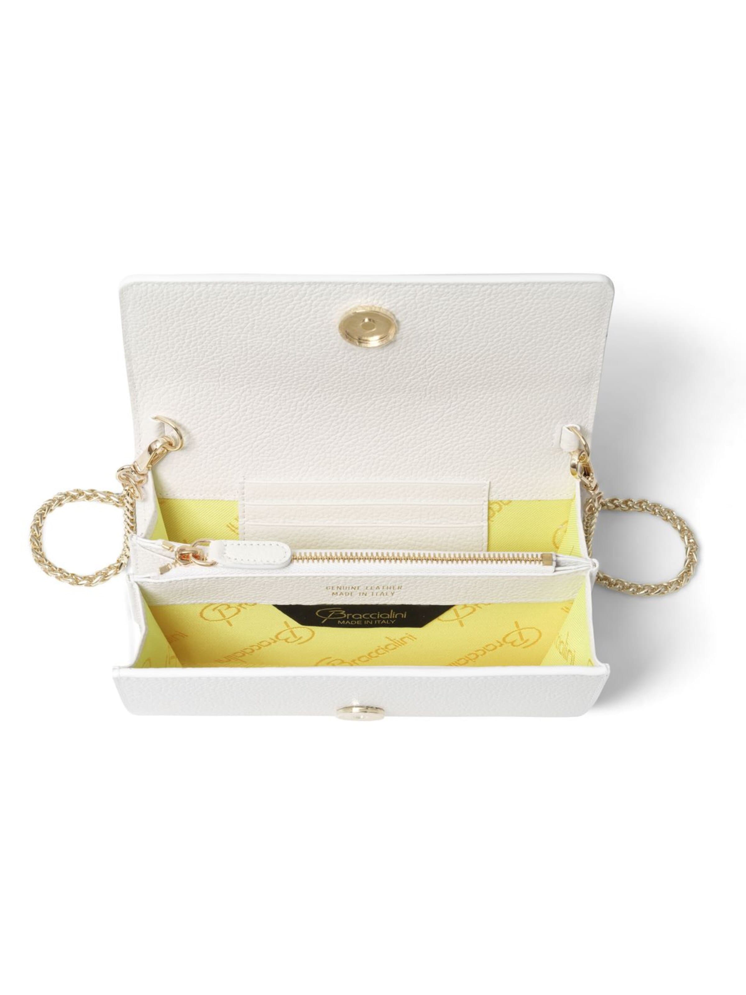 Braccialini - Bolso de noche 'Lady Wallet' en blanco