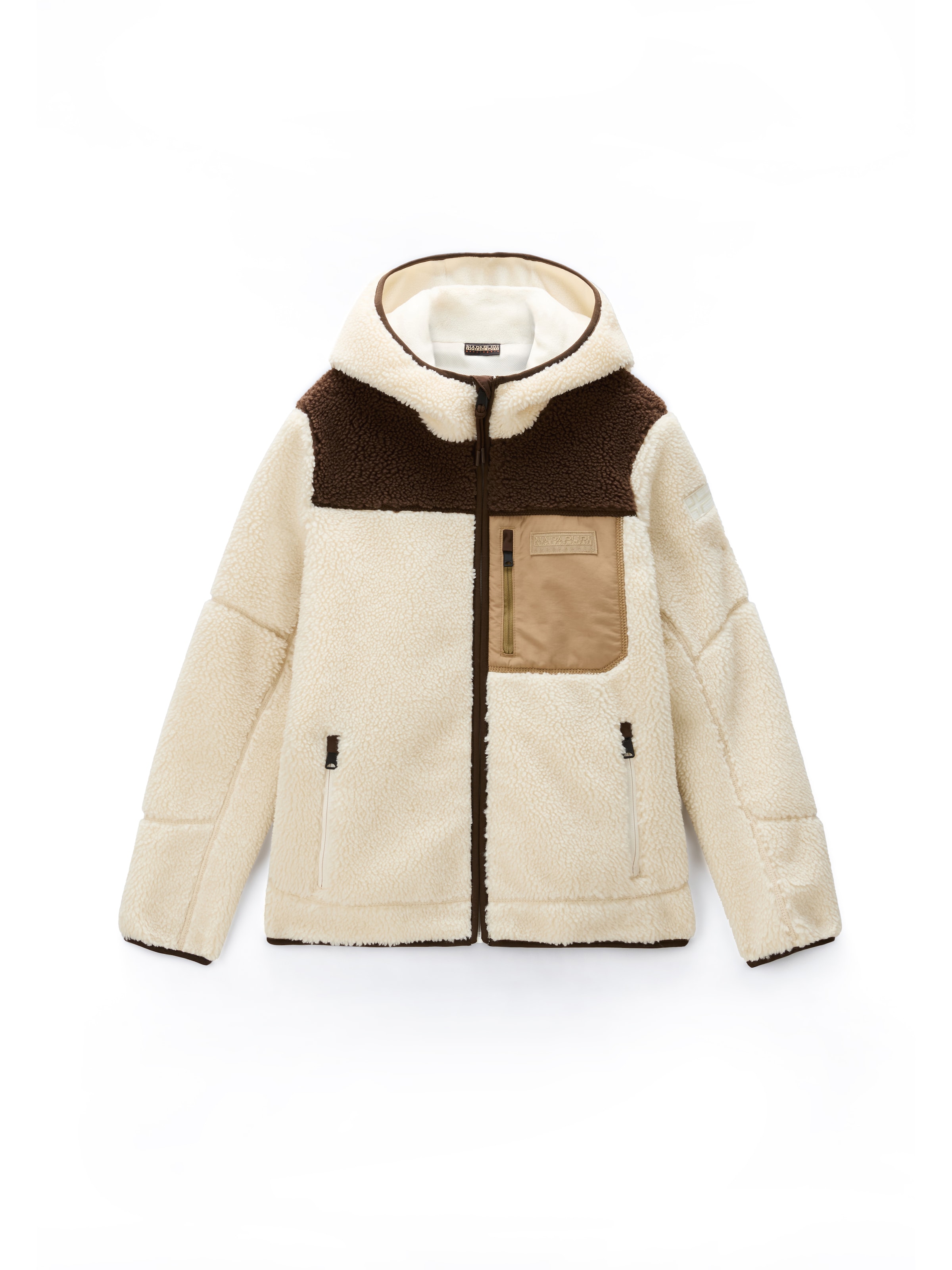 NAPAPIJRI - Chaqueta polar 'Yupik' en beige: frente